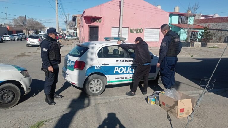 Robó de una camioneta ocho rollos de membrana, intentó esconderse en un pasaje pero fue detenido