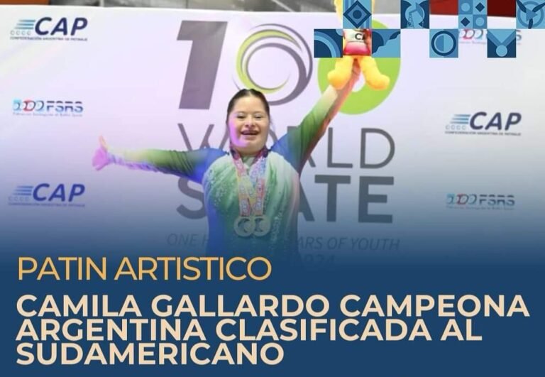 La comodorense Camila Gallardo se consagró Campeona Argentina clasificada al Sudamericano