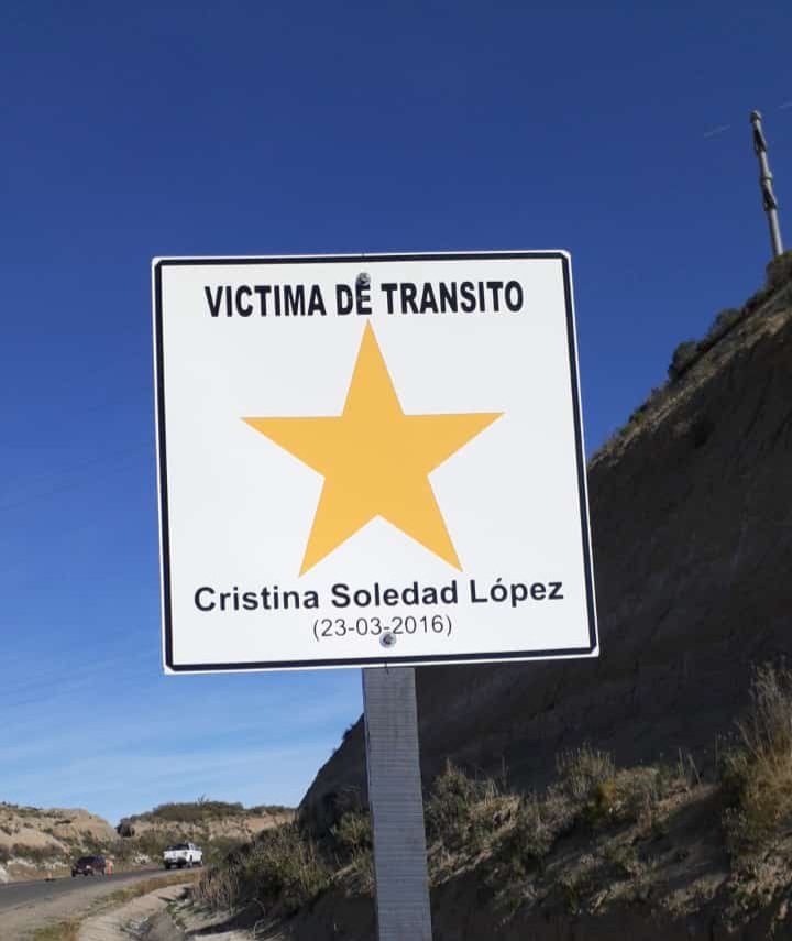 Pintaron una estrella amarilla para recordar a Cristina López