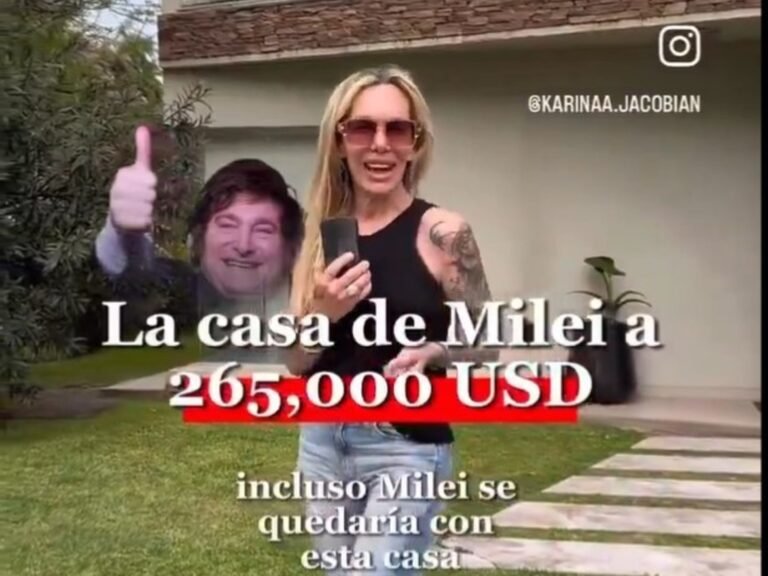 El Presidente demandará a la mujer que publicitó una propiedad como “la casa de Milei”