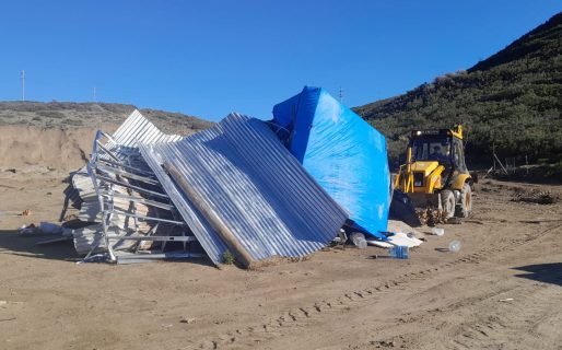 Levantaron una vivienda precaria que había sido construida con fines de usurpar tierras