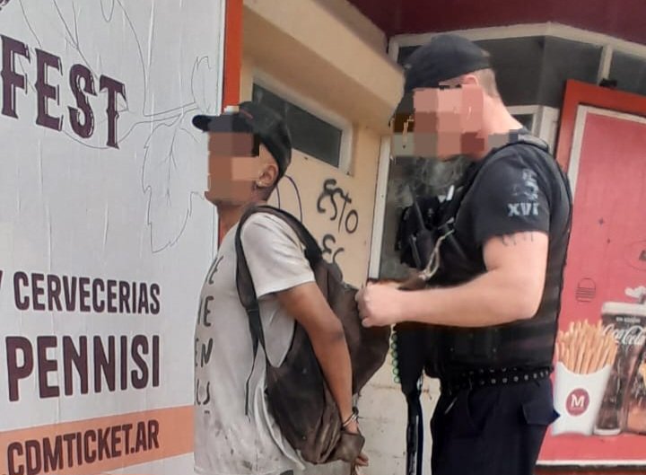 Un hombre con un extenso prontuario fue detenido cerca de la ex Proveeduría
