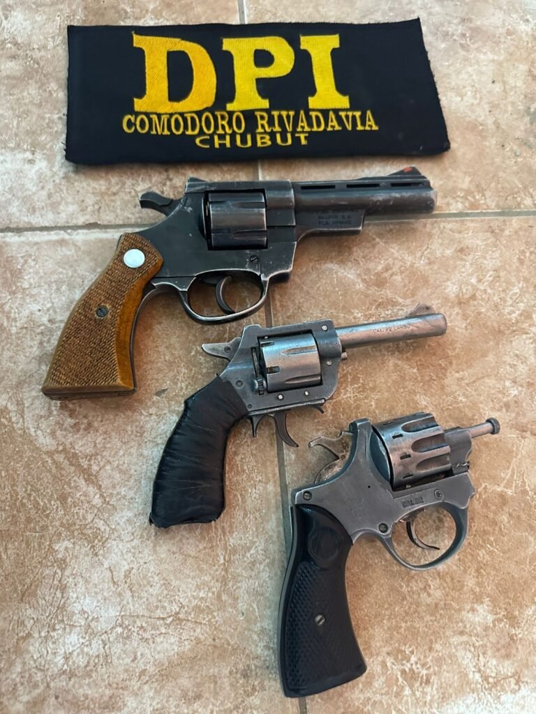 Secuestraron 3 armas de fuego a un joven que amenazó y golpeó a su expareja