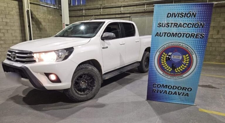 Encontraron en Comodoro una camioneta robada en Tucumán en el 2023