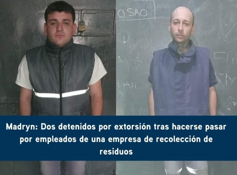 Se hacían pasar por empleados de una empresa y le exigían a los comerciantes que les den dinero