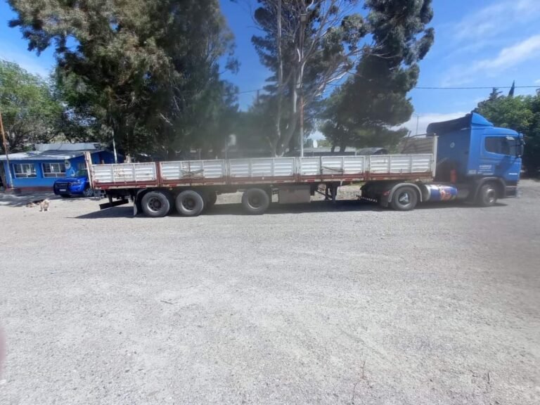 Incautaron un camión que transportaba caños tubing sin documentación 