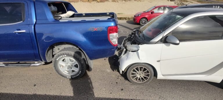 Una mujer resultó herida tras un fuerte choque en Ruta 3