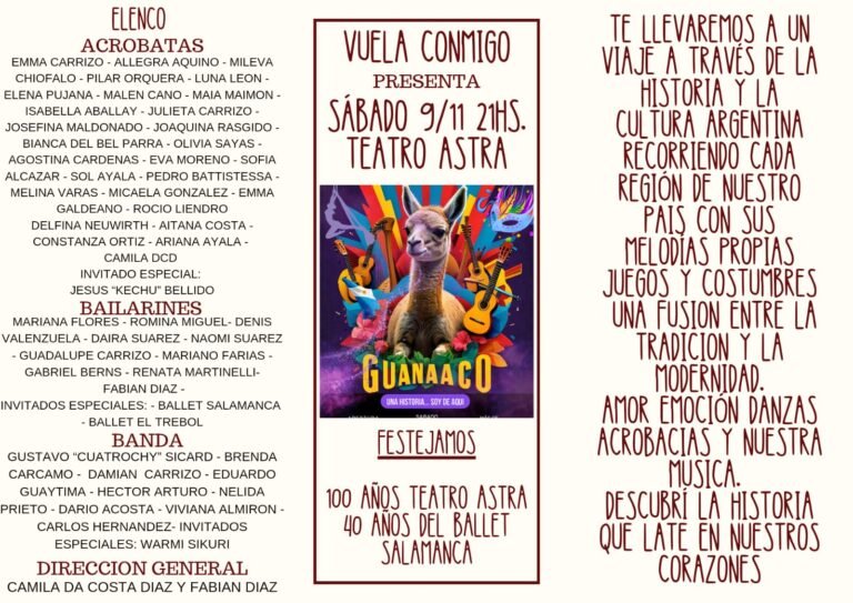 Este sábado se presentará “Guanaaco” en el Cine Teatro Astra