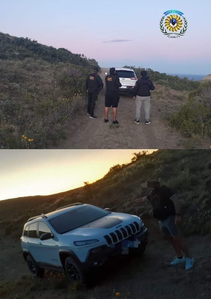 Encontraron el auto que habia sido robado en Rada Tilly en el barrio Radio Estación 