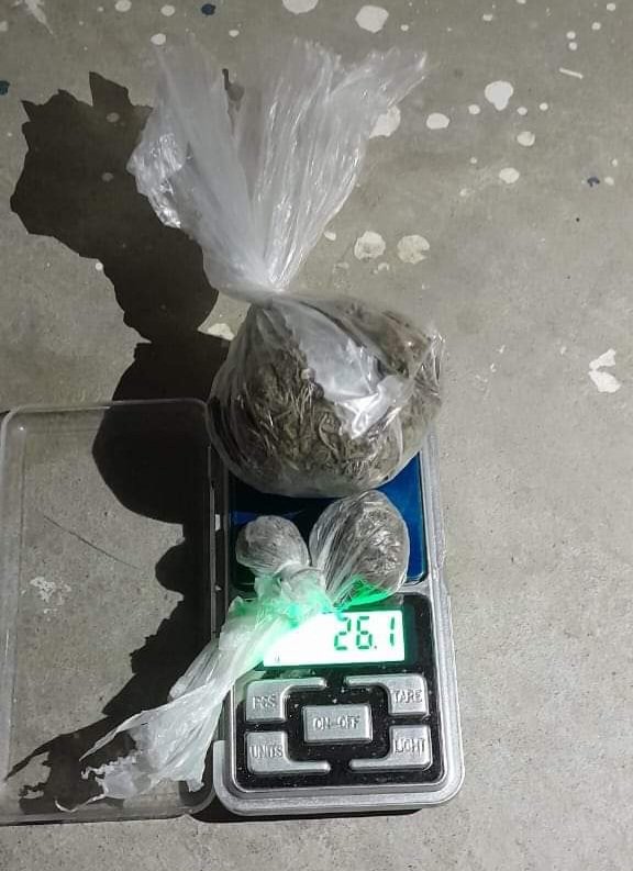Lo atraparon con 26 gramos de marihuana en medio de un control