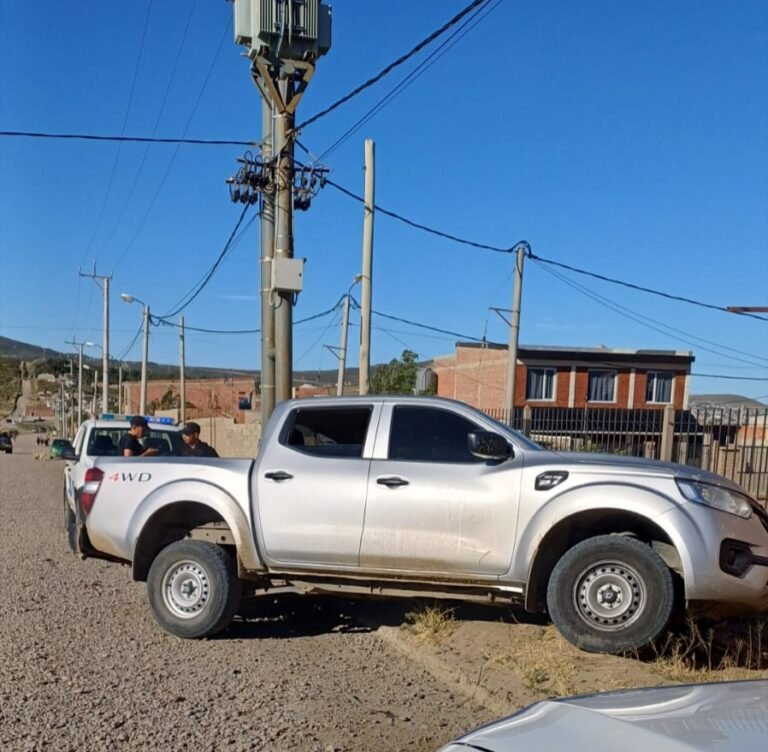 Despistó con su camioneta y terminó en la vereda