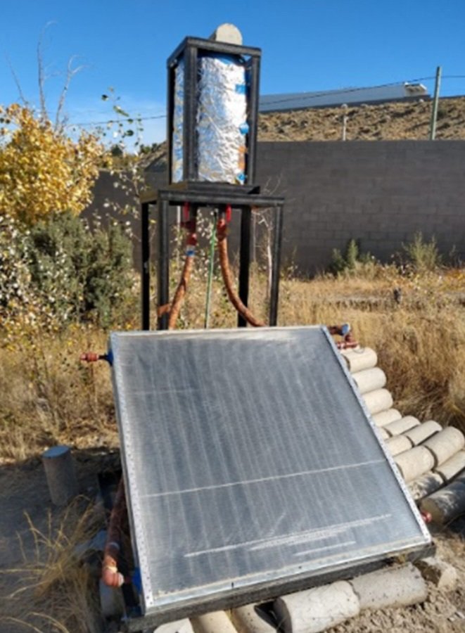 Construyen un calentador solar de agua de bajo costo en Comodoro