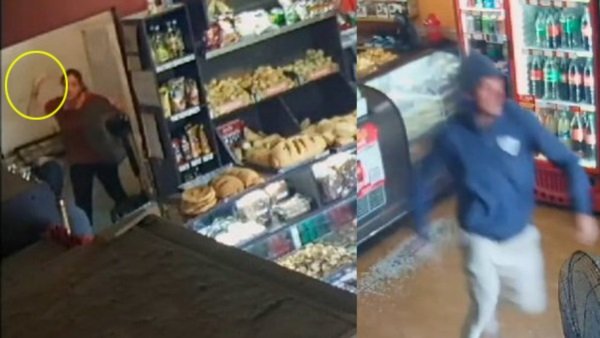 Una panadera enfrentó a dos delincuentes con un cuchillo durante un asalto