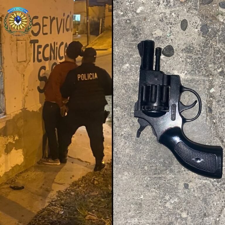 Detenido por intimidar a los peatones con un arma de fuego