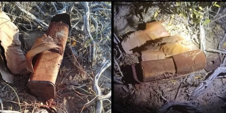 Realizaban un control y encontraron un explosivo abandonado en un campo