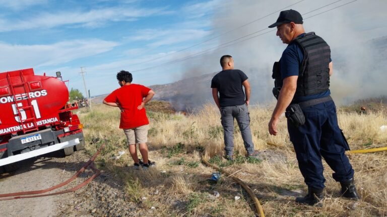 Incendios de pastizales: tres intervenciones en una tarde