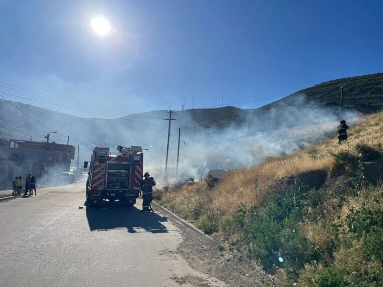 Más incendios de pastizales, esta vez en el barrio Jorge Newbery