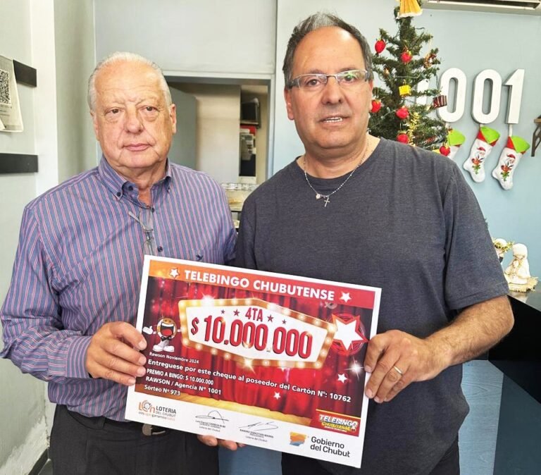El Telebingo Chubutense entregó 11 millones de pesos en efectivo