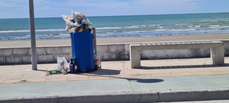 Vecinos del barrio Restinga Alí manifiestan que “la playa quedó llena de basura”