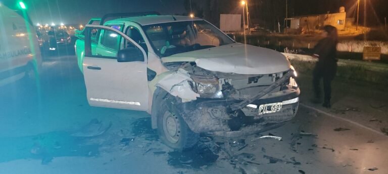 Una menor resultó con dolores en la cabeza tras un fuerte choque en Ruta 3