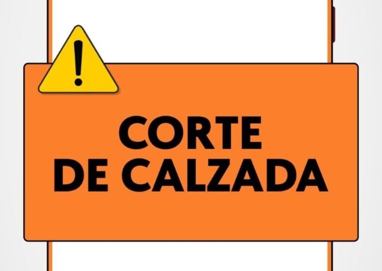 Este sábado habrá corte de calzada por tareas de saneamiento