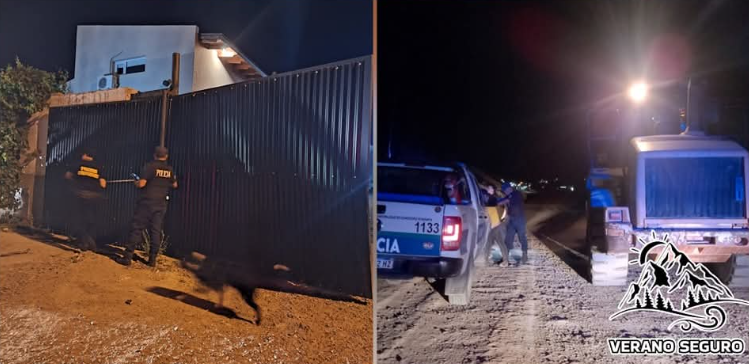 Estaba borracho, entró a robar a una casa y se escapó en una máquina cargadora