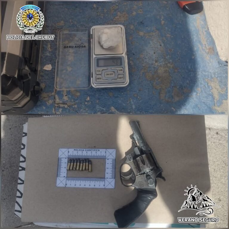 Los atraparon con 9 gramos de cocaína y un arma en el interior del auto