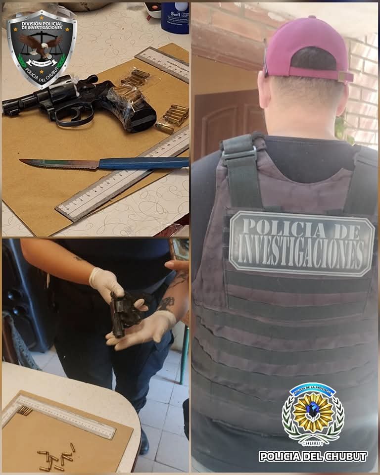 Lo allanaron por violencia familiar: amenazó con un arma y agredió a su pareja 