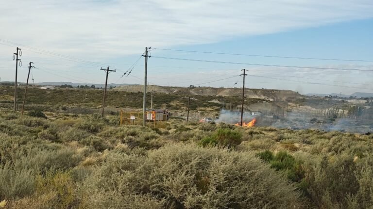Otro incendio de pastizales, esta vez fue en el barrio Castelli