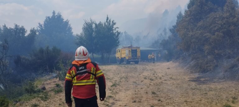 El incendio en Epuyén permanece activo y ya afectó 2300 hectáreas