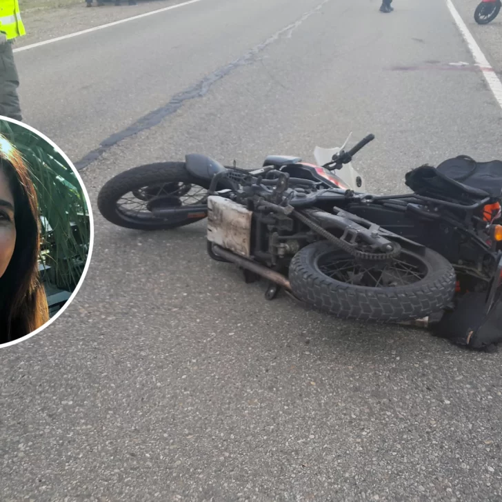 Perdió el control de su moto por el viento, chocó contra un camión y le amputaron una pierna