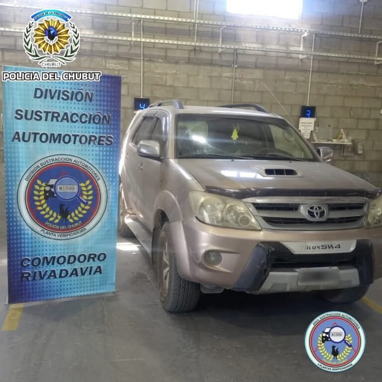 Secuestran una camioneta por tener el número de motor adulterado