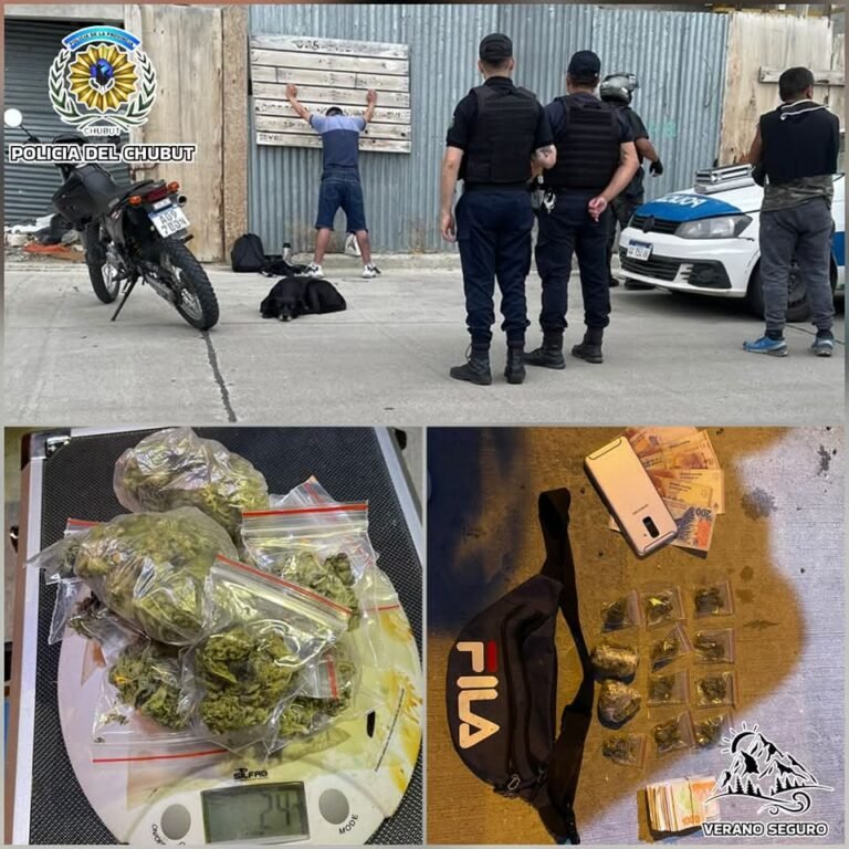 Detienen a un hombre con drogas en pleno centro