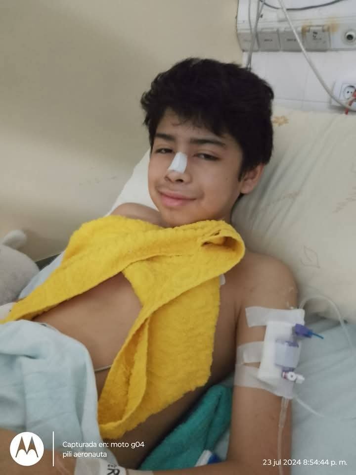 Uziel necesita recaudar fondos para seguir su tratamiento