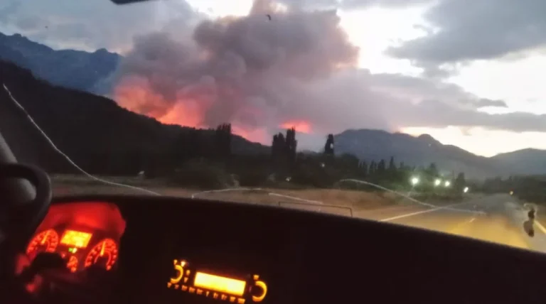 Un vehículo de la brigada de incendios atropelló a un policía que realizaba tareas en la Ruta 40