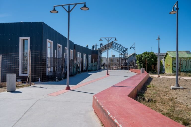 Avanza la obra de la biblioteca de Km 5