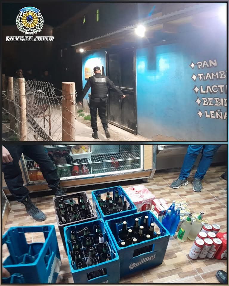 Incautaron 140 litros de bebidas alcoholicas por venta clandestina