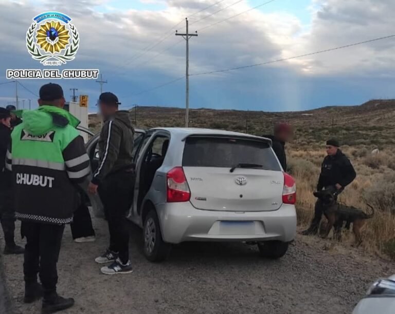 Descubrieron que llevaban 1,4 gramos de marihuana en el auto