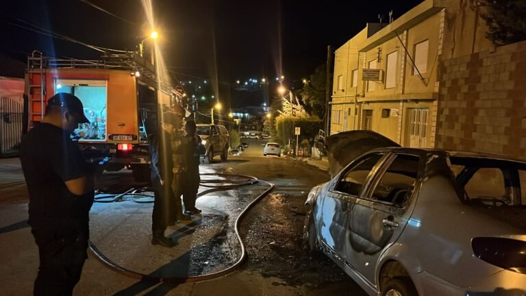 Por una falla eléctrica, se incendió por completo un vehículo
