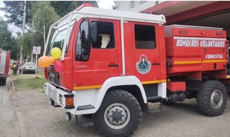 Llegó la primer autobomba forestal adquirida con las colectas solidarias