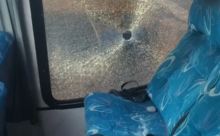 Discutió con el amigo de su novia, lo atacó con una picana y rompió el vidrio de un colectivo