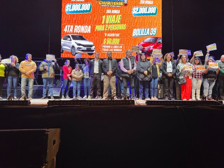 Exitoso sorteo del Telebingo Chubutense en Esquel