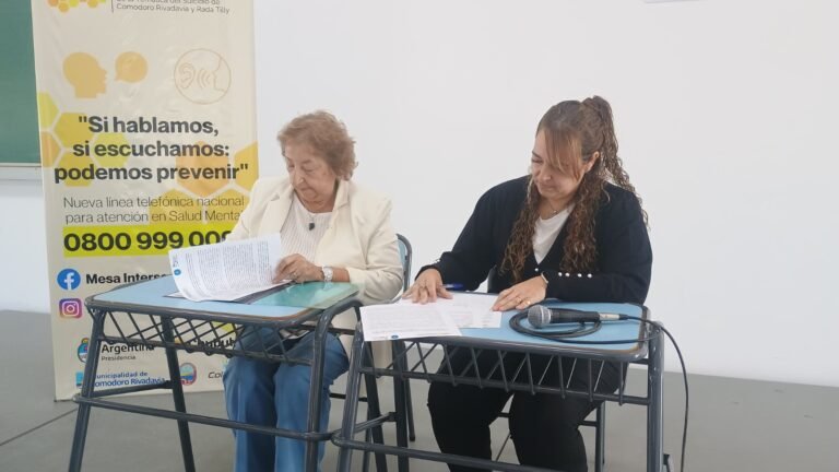 Mesa Intersectorial para el Abordaje del Suicidio firmó convenio con la Universidad Nacional de la Patagonia