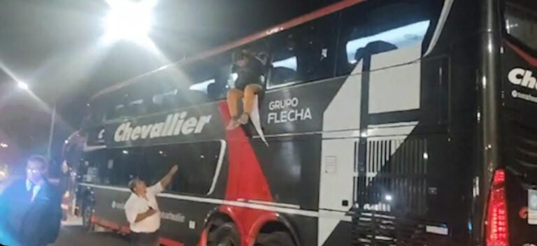 Una comodorense intentó tirarse por la ventana de un colectivo en movimiento