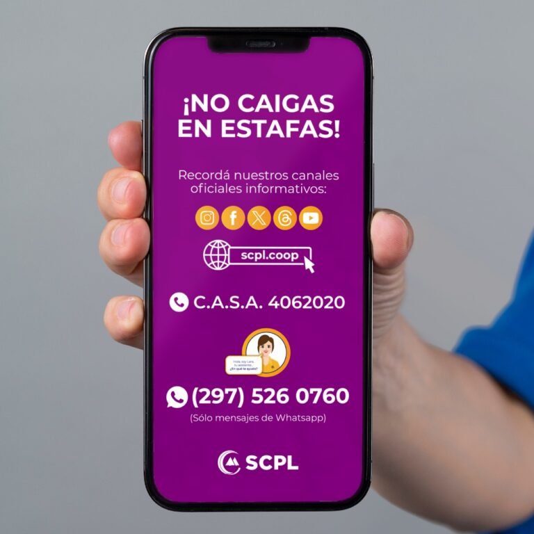 La SCPL advierte sobre estafas y mensajes engañosos