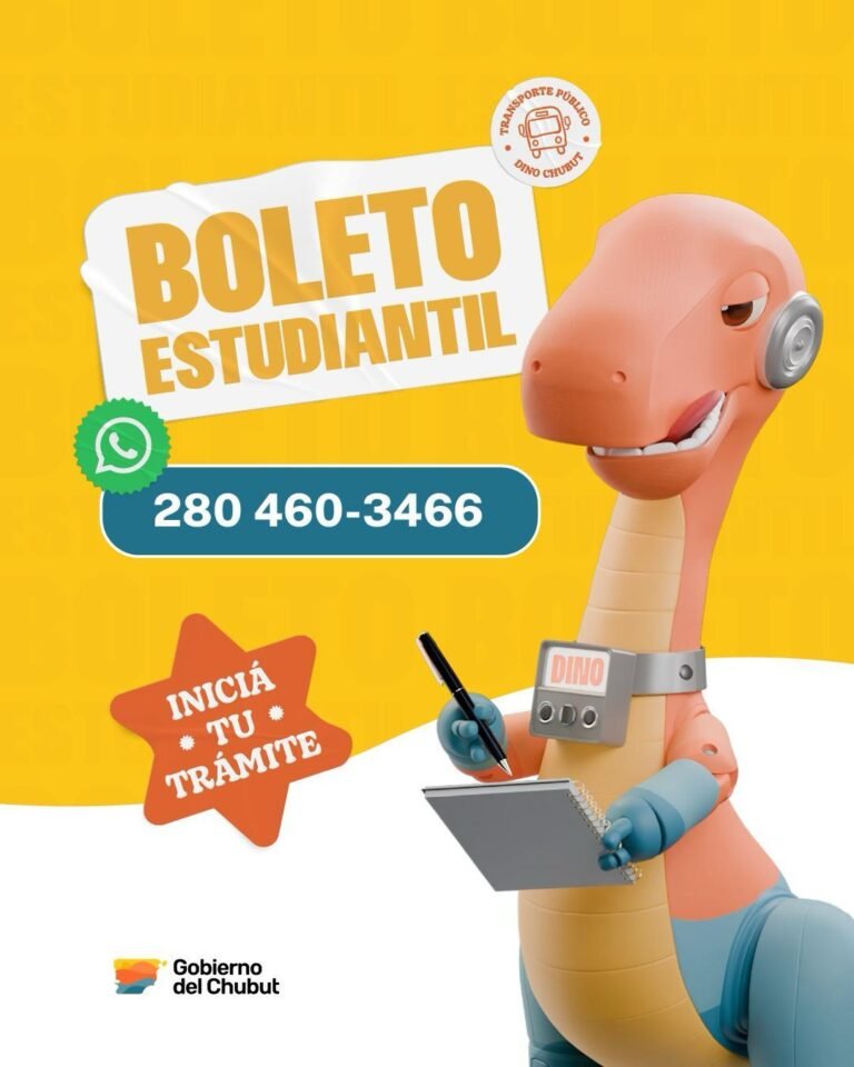 La activación del Boleto Educativo Chubutense se podrá realizar completamente de forma digital
