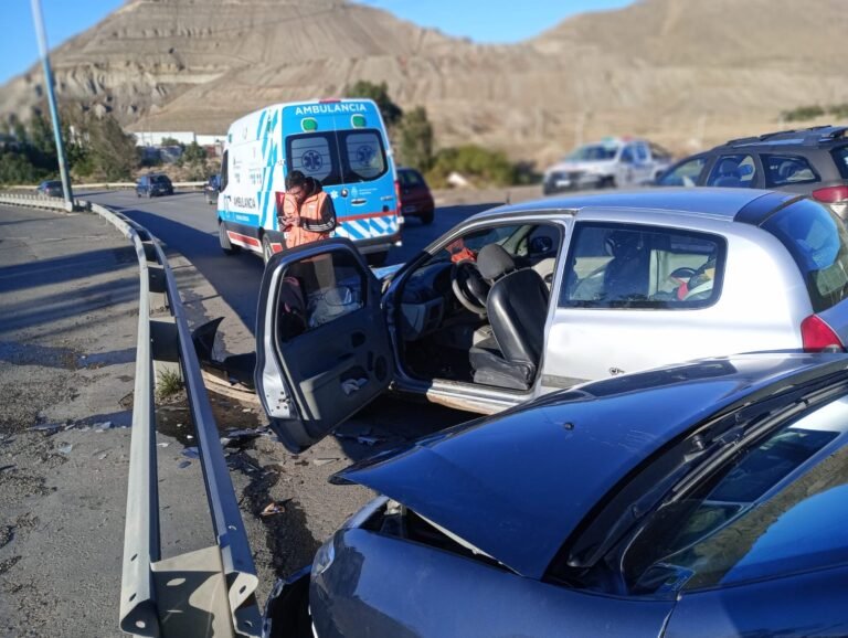 Chocó contra otro auto en Ruta 3 y su hija debió ser trasladada al Hospital