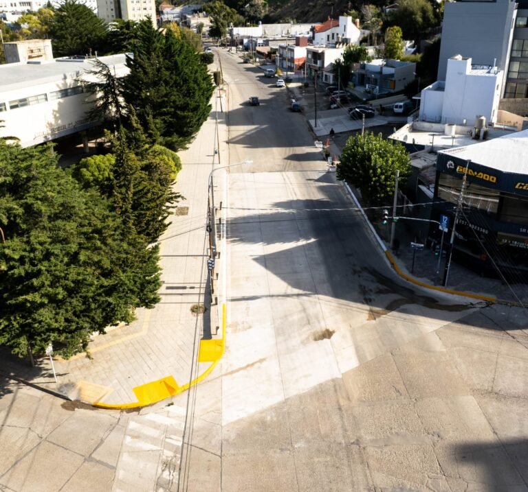 Concluyó la obra de reparación y mantenimiento en avenida Av. Yrigoyen y Belgrano