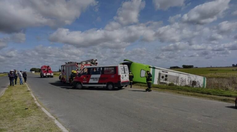 Detuvieron al chofer del micro que volcó e investigan su responsabilidad en el choque