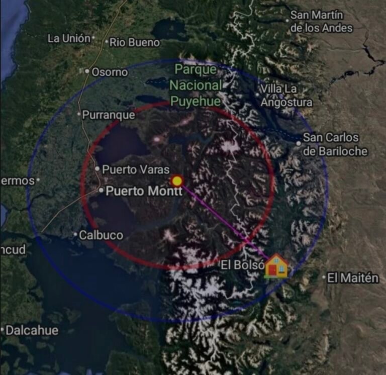 Temblor en Chile: Un sismo de magnitud 4.1 se registró a 91 kilómetros de El Bolsón